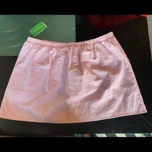 NWT Lily Pulitzer Seersucker Pink skirt XL